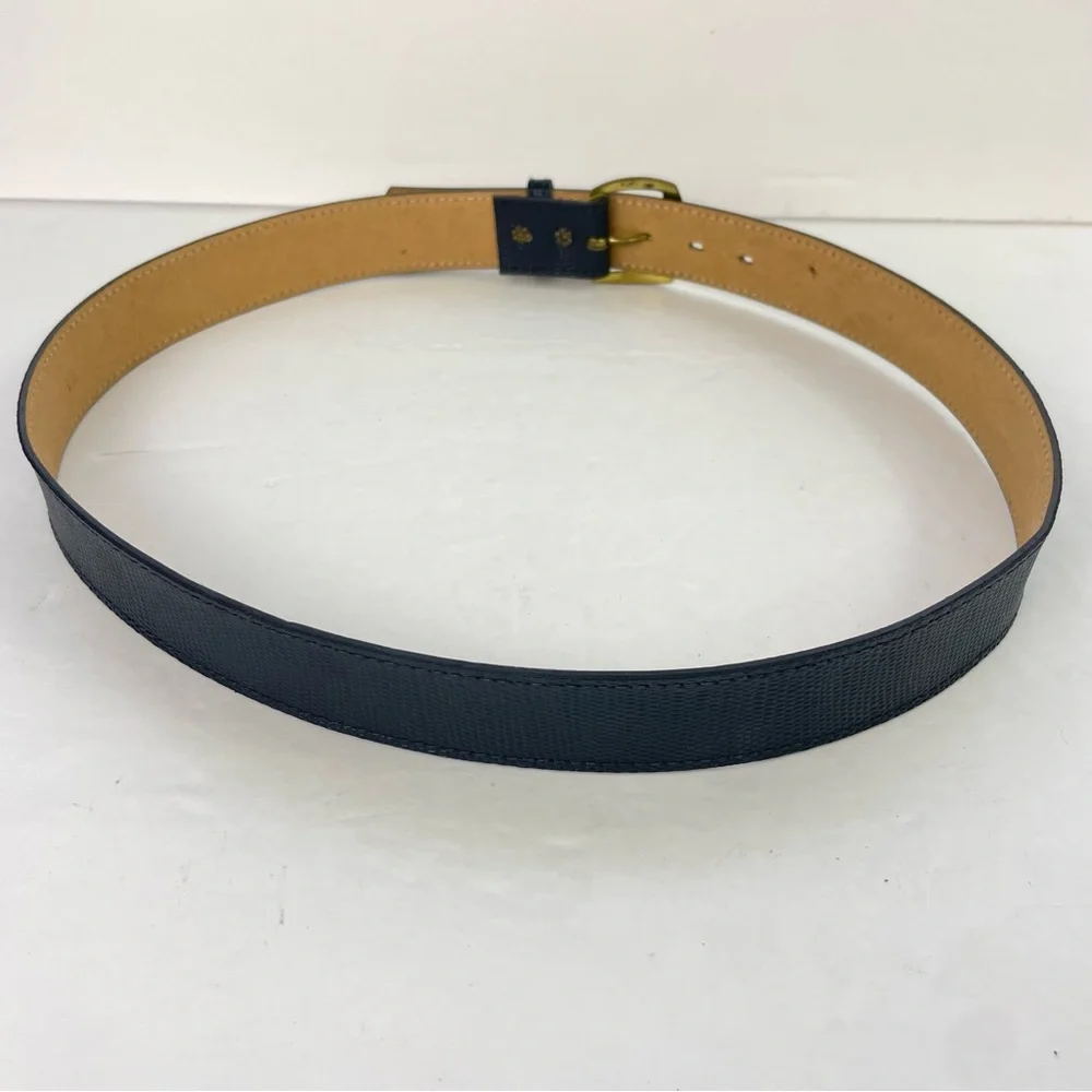 Vintage‎ Navy Blue Snakeskin Texture Belt
